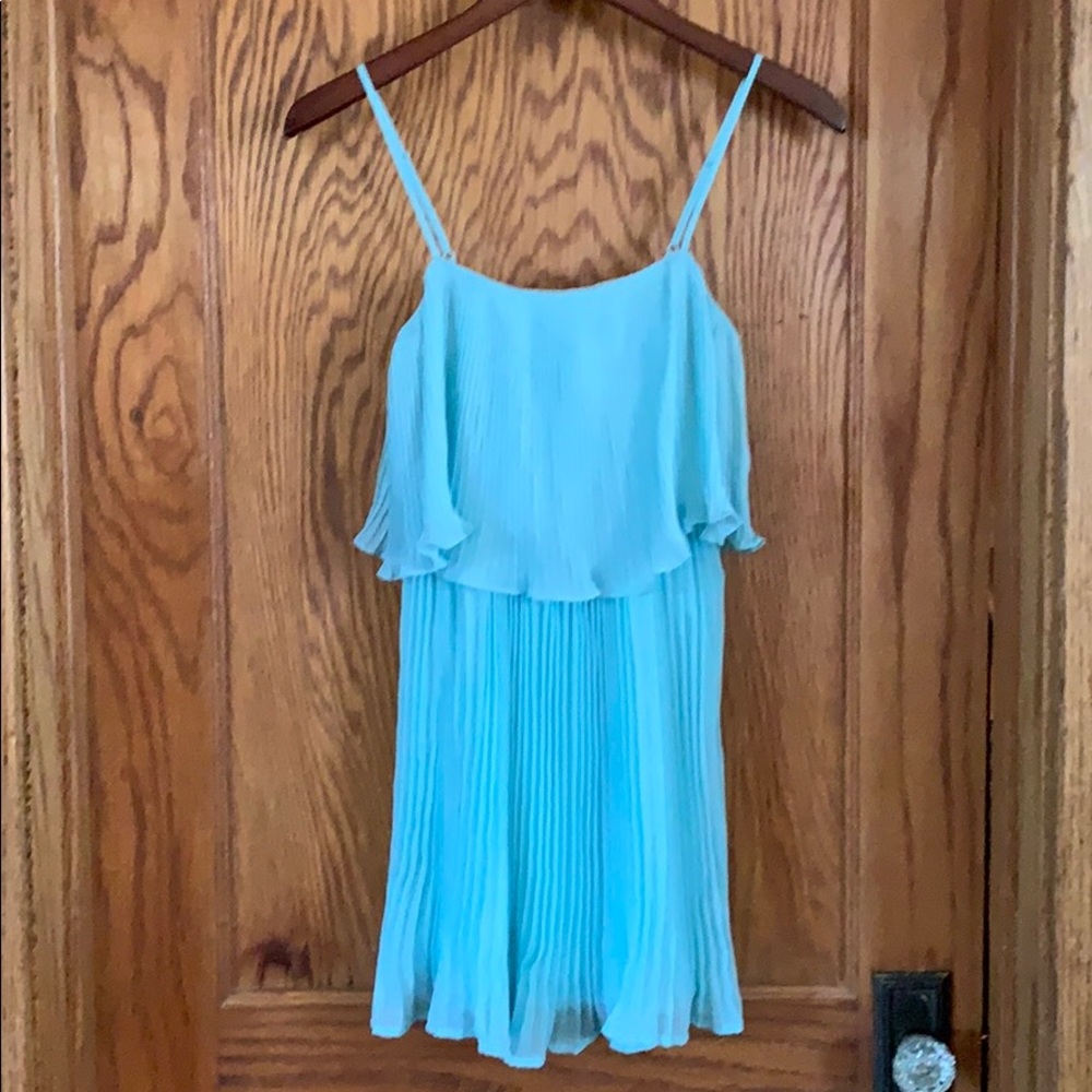 Spaghetti Strap, Pleated Dress